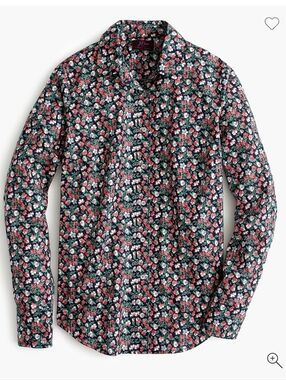 J Crew Slim Fit Button-Down Shirt In Liberty Sarah Floral Size 4